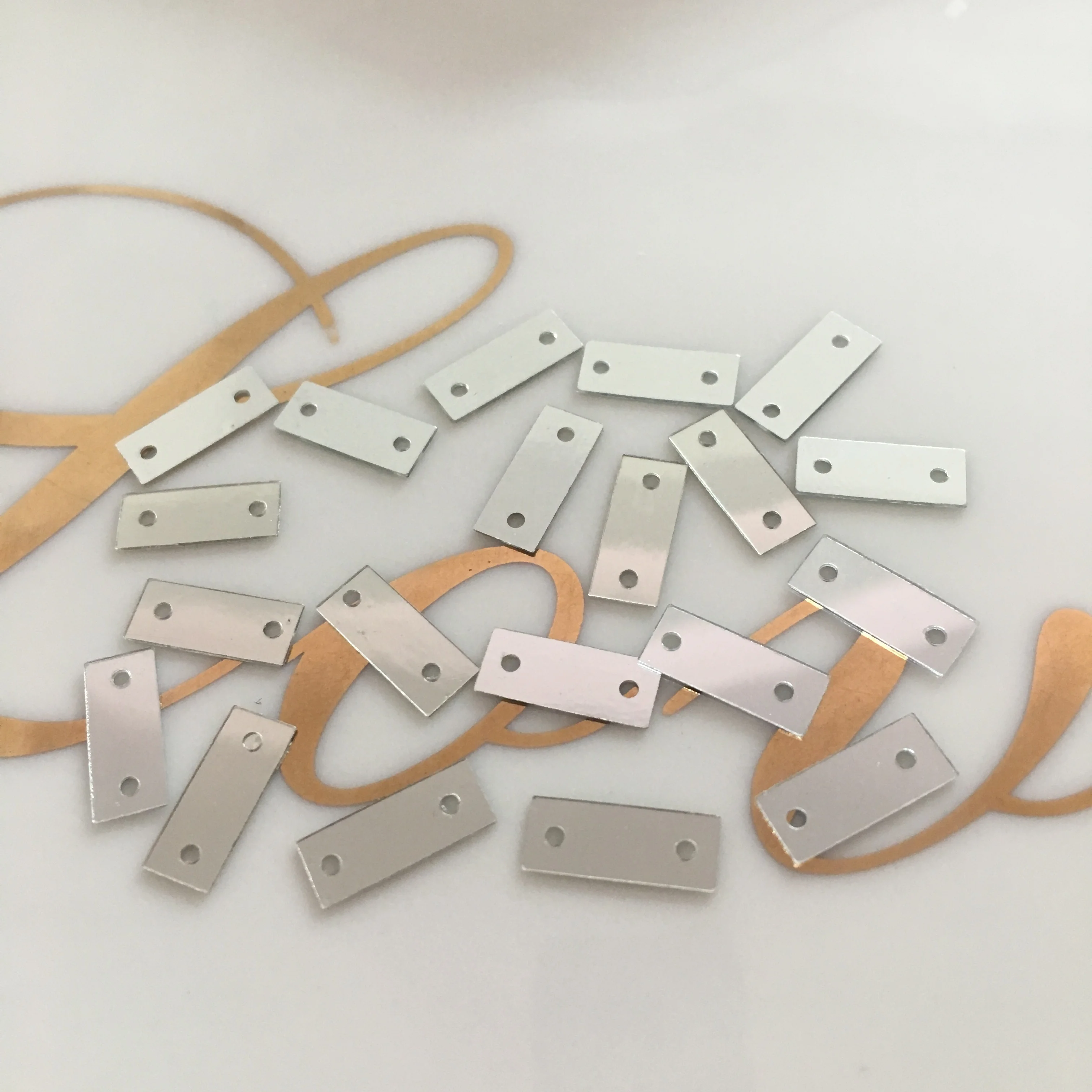 Factory Wholesale Bulk Loose PVC Rectangle Craft Sequins for Wedding Dress