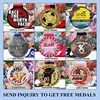 medallas aleatorias como muestras
