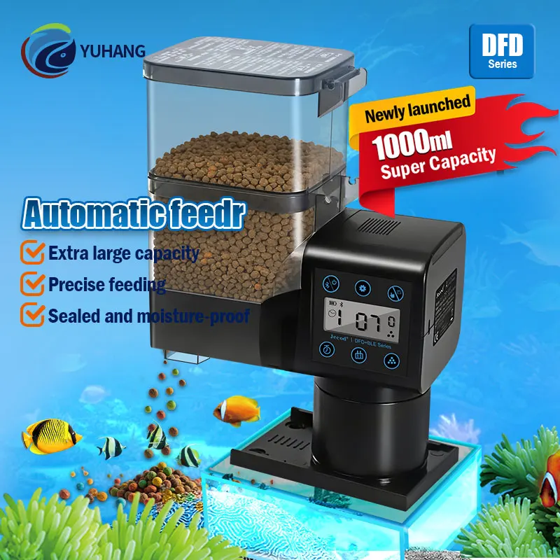 Jebao&Jecod DFD Series 1000ml Eco-friendly Plastic Square Aquarium Automatic Bluetooth Smart IC Control Fish Living Room Box