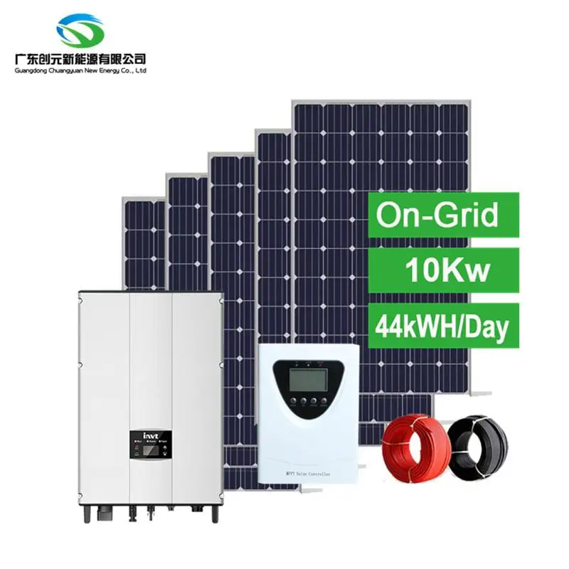 10kw 12kw 15kw 20 Kw 30kw 40 Kw 50 Kw On Grid Solar System Trine Prefab House Portable Solar Tracker System Home 50kwp