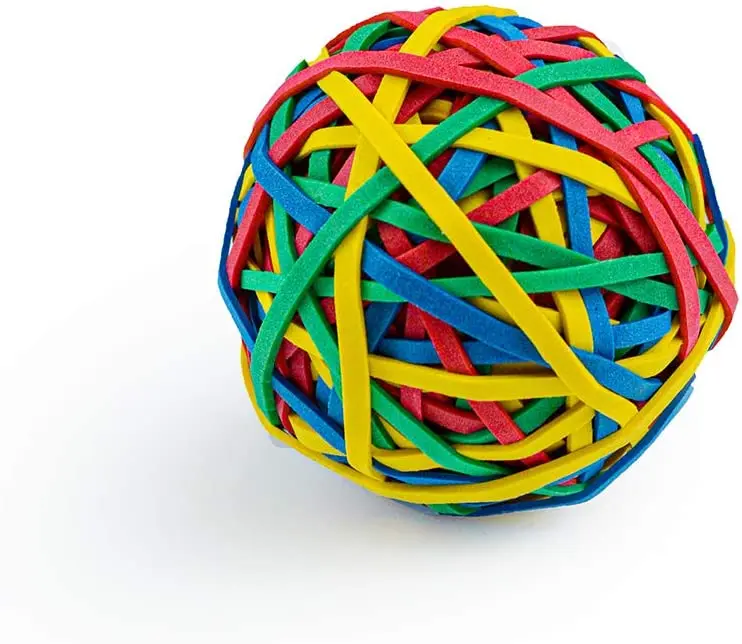 assorted color rubber band ball rubber bands per ball durable