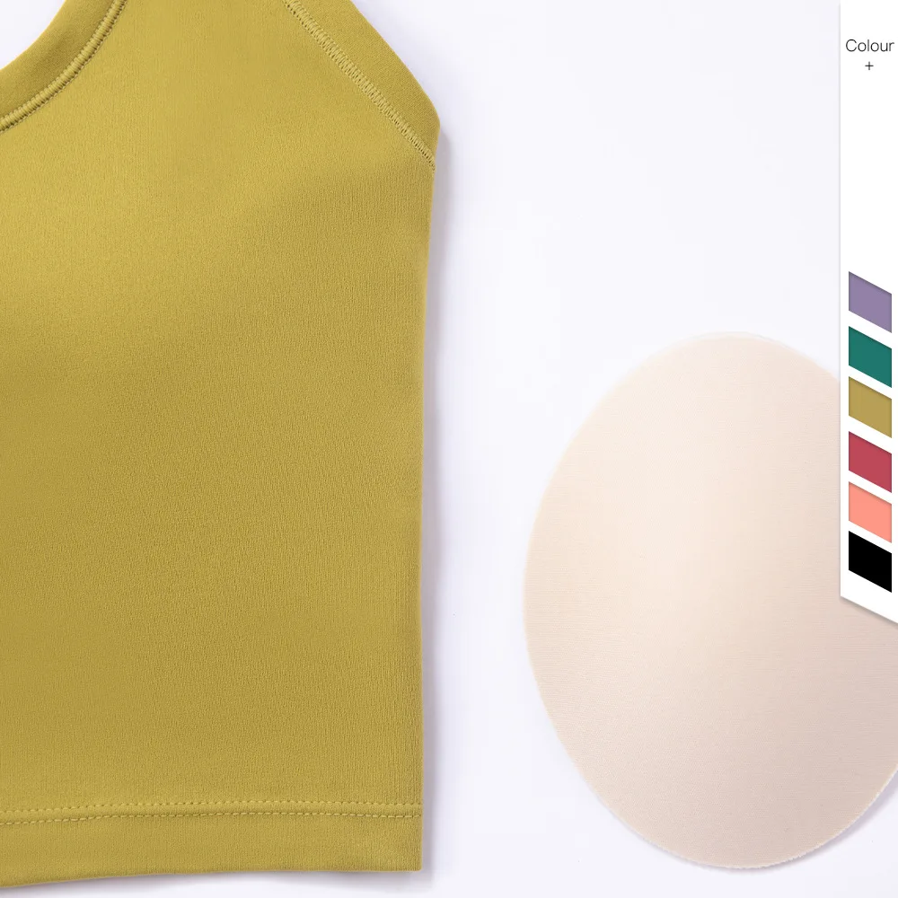 Quick Drying Compression Vest for Women Built in Bra Tank Workout Fitness Gym Tank Top