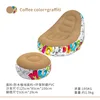 (coffee graffiti) sofa + footrest