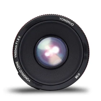 YONGNUO YN50mm F1.8 II Large Aperture Auto Focus Lens Small Lens YN 50MM 0.35m 1.15ft Super Effect for  for detail image