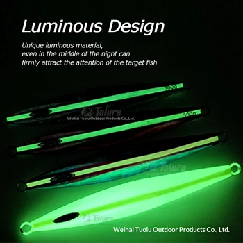 Sea Fishing Luminous Laser Imitation Bionic Metal Jig Lead Fish Lure 200/260/300g Without Hooks for Grouper Spanish Mackerel – Metal Jig – view 5