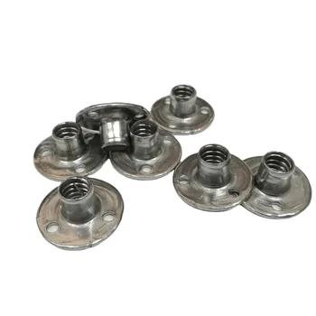 stainless steel brad hole tee nut 1/4"-20x5/16"