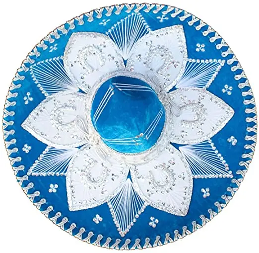 Mariachi Topi Beludru Sombrero Asli 