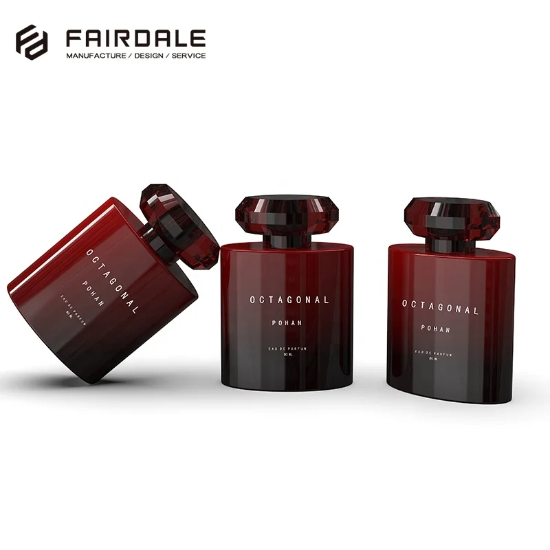 Colorful 80ml Luxury Glass Empty Bottle Perfume Customize Wholesale Perfume Bottles