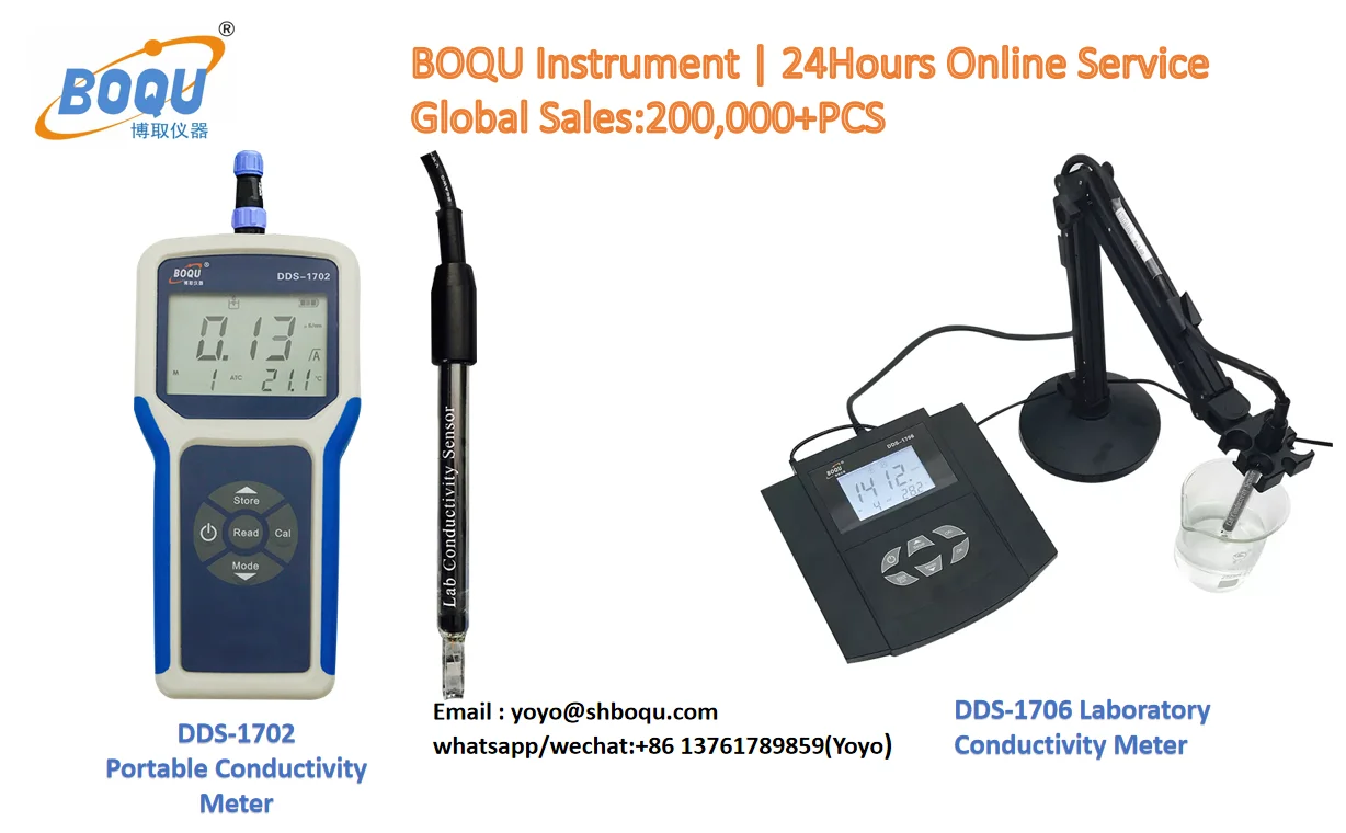 Boqu Dds1706 220 Vac Power Benchtop Conductivity Ec Tds Salinity Meter