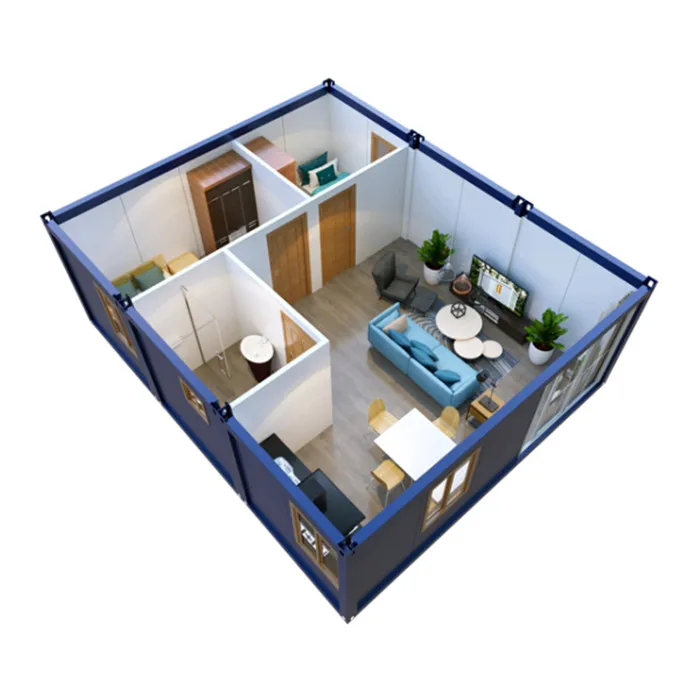 20ft*60ft 2 bedroom portable living container house