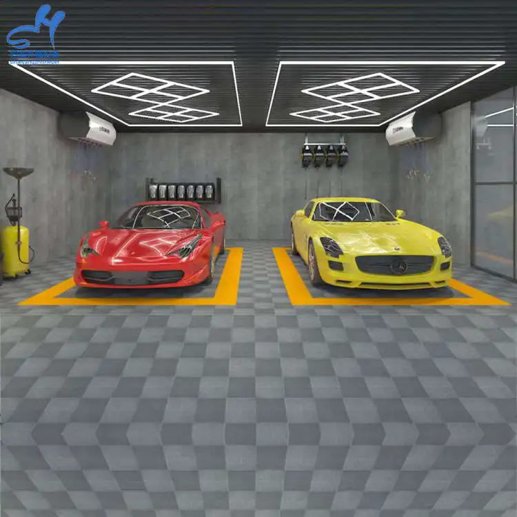 Wholesale Custom Designed LED Hexagonal Garage Lighting Car Detail Lights Garage Lighting Equipment