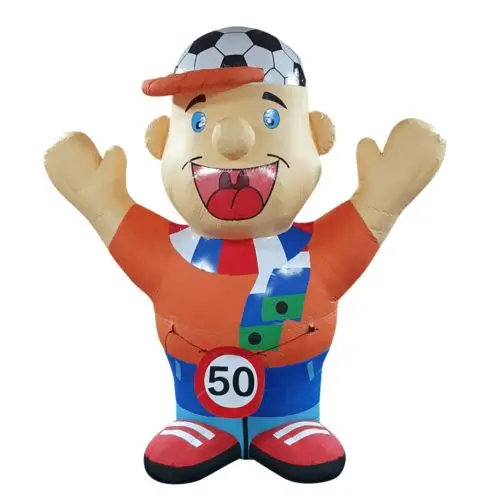 Customized Popular PVC/Oxford Cloth Inflatable Abraham Classic 2/2.5/3/4/6mH Inflatable Abraham Model with Blower to Netherlands