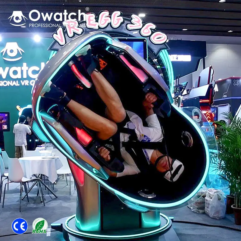 360 Degree Rotation VR Motion Chair 9D Virtual Reality Simulator Fashion Design Indoor Outdoor Shopping Malls Airports PC Metal