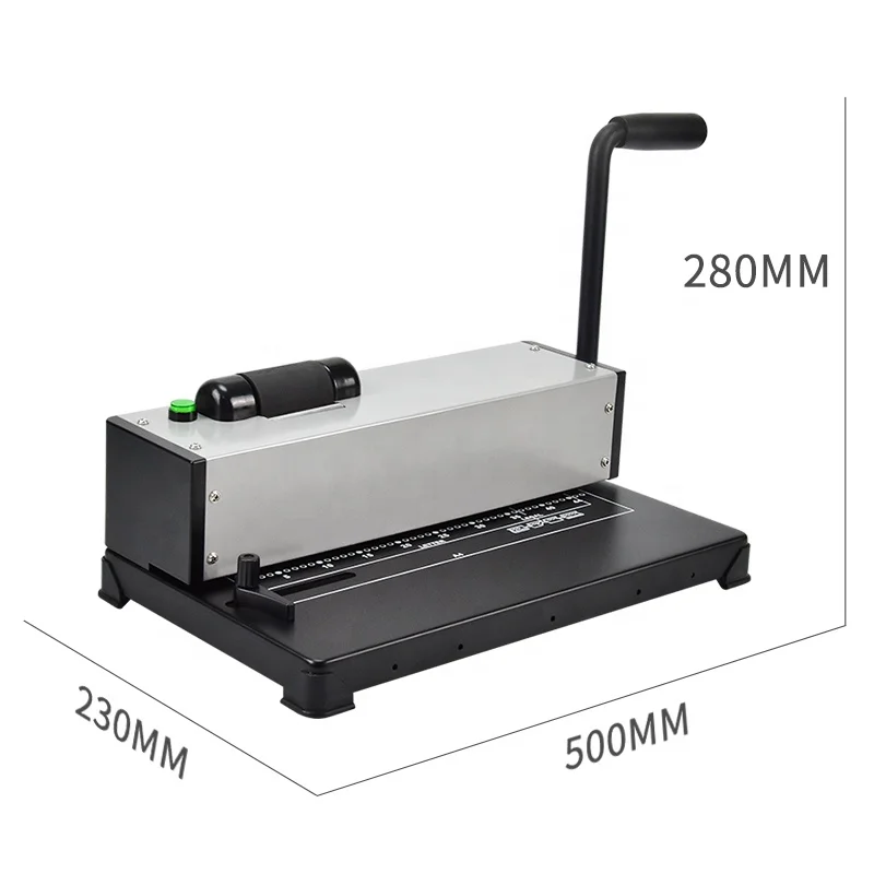 Factory RAYSON PD12 Electric 46 Holes Spiral Coil Hole Puncher Portable Punching Binding Machine