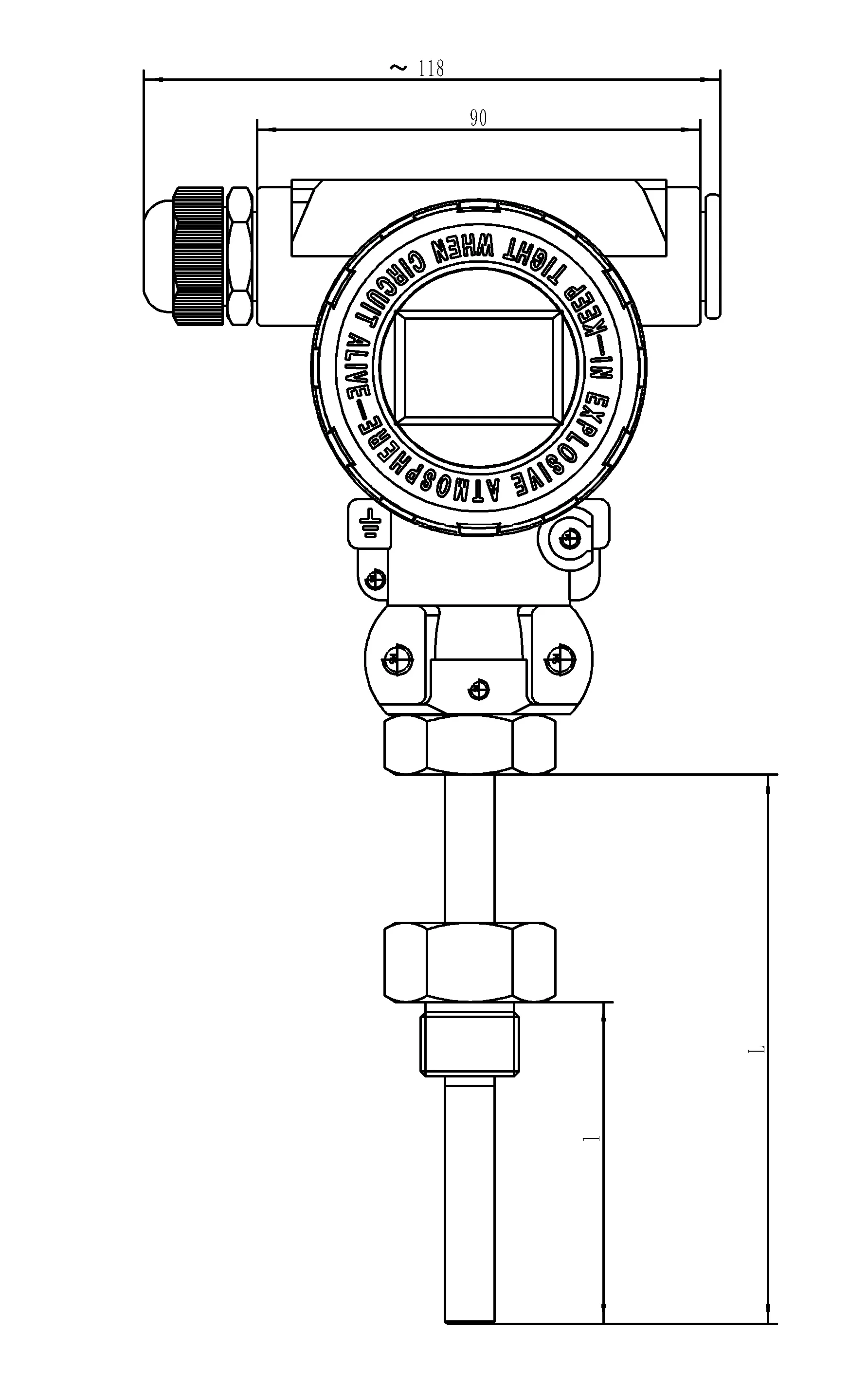 Anti-explosion 4-20ma Pt100 Explosion Proof Temperature Transmitter Oem