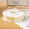 Double-sided ribbon - light yellow - 2.5cm wide, 45 yards long