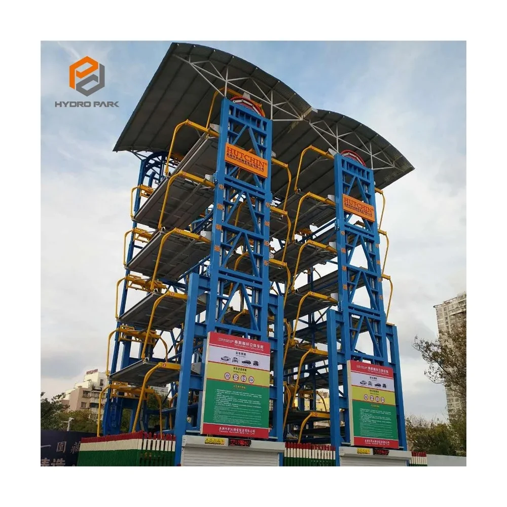 10 Cars Automated Parking Smart Vertical 10 Sedans Rotary Parking System