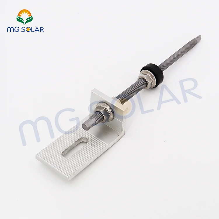 Solar Panel Roof Mounting Bracket Hanger Bolt with L Foot Mount Kit for Steel Purlin