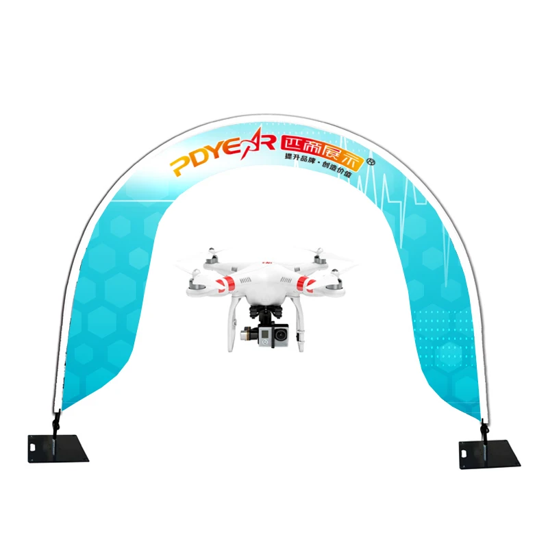 Easy Set up Fibreglass Pole Cheap Custom Arch Aircraft Model Race Arch Gate Banner