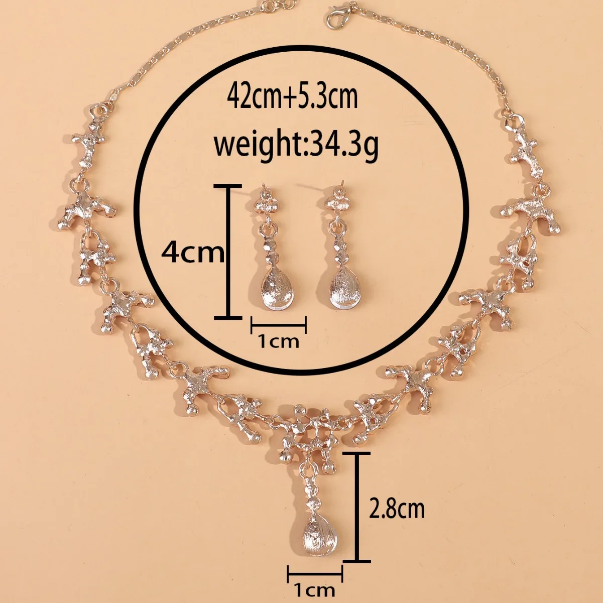 Elegant Rhinestone Wedding Jewelry Set