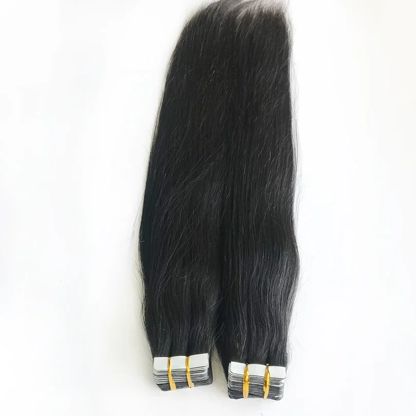 Glatte Echthaar-Extensions, 100 g, 40 Stück, für Frauen_voghion.com