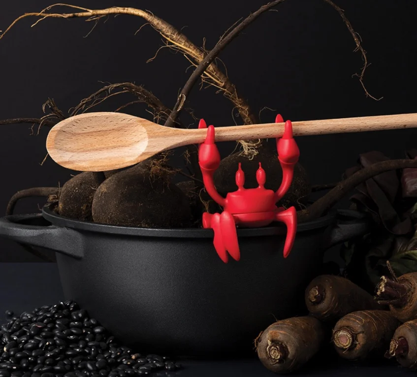 Red The Crab Silicone Utensil Rest For Spoon Kitchen Tool Buy Red The