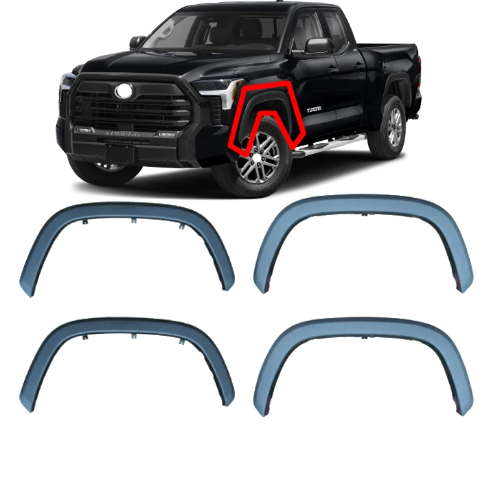 4 pcs car body kit front and rear wheel eyebrow For Toyota Tundra TRD 2022 2023 accessories