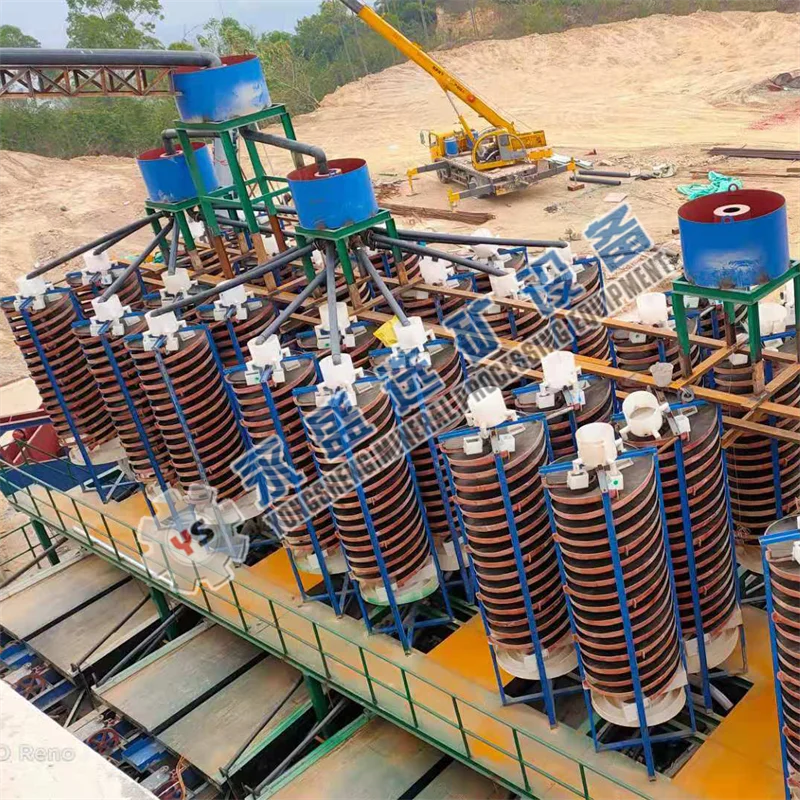 50TPH Gravity Chromite Tailing Ore Mining Washing Separating Process Chrome Concentrate Spiral Chute Concentrator Wash Plant