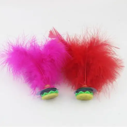 Китайский воланчик Jianzi с красочными перьями для занятий спортом на открытом