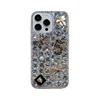Custodia per telefono con arco in strass