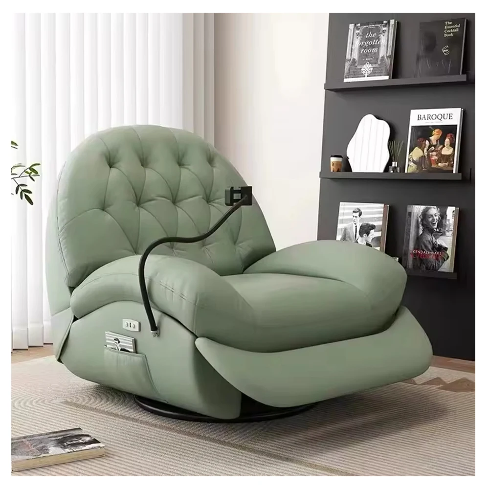 Modern Multifunction electric leather recliner sofa recliner sofa Living room furniture single sofa chair wholesale 333037