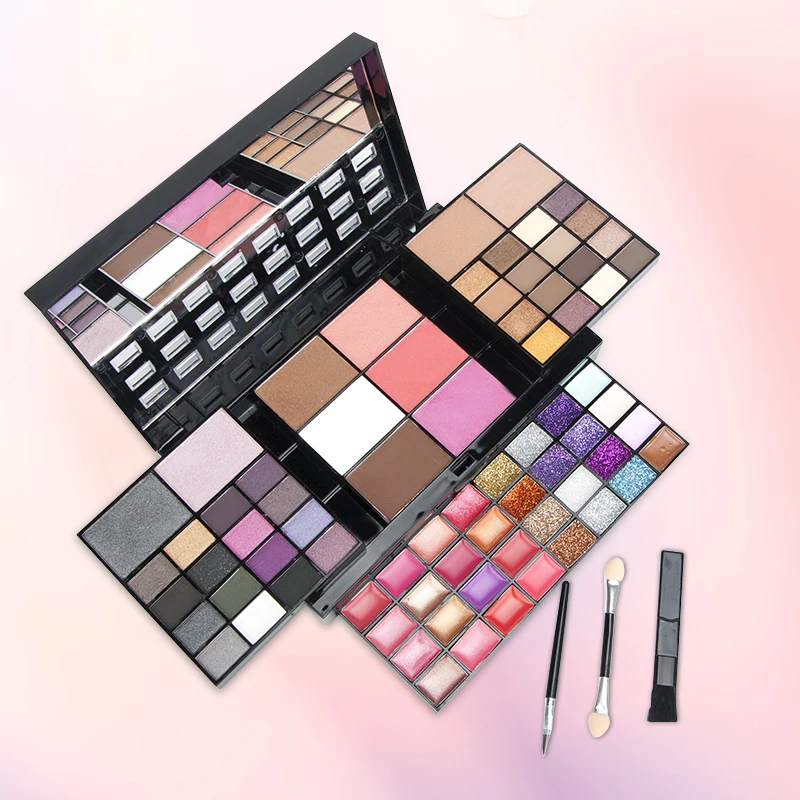 MAQuillAGE セット 74 Colors Cosmetics Kits - Complete Glitter Eyeshadow Palette