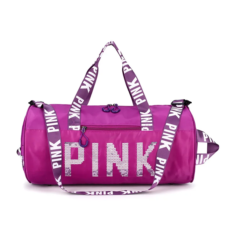 Victoria's Secret PINK Canvas Duffle School Holiday Gym Travel Weekend Bag 