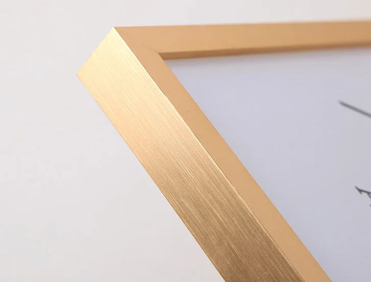 High Quality Cheap Decorative Gold Thin Metal Picture Frames Wall