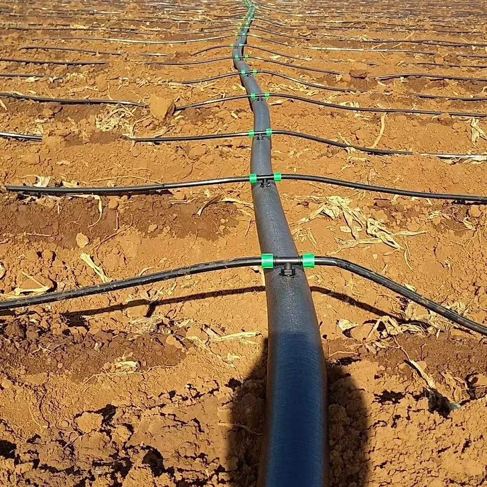 Agricultural Water Layflat Hose Mainline Drip Irrigation System 1 Hectare Main Irrigation Black Pe Layflat Pipe