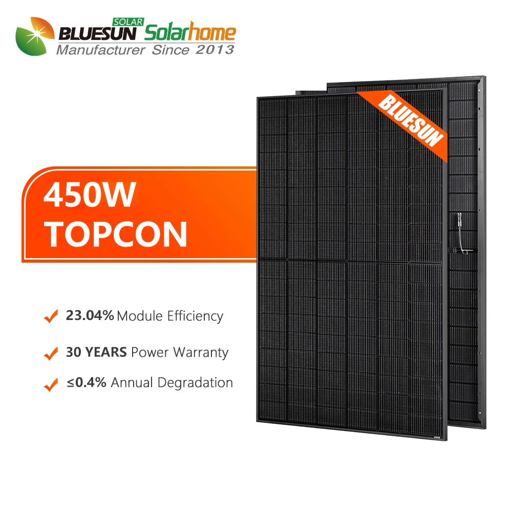 BSM460M10-54HNH High Efficiency Half Cell Topcon Bifacial 400w 450w Solar Panels Home Use Solar Panels Price