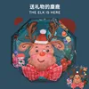 Five-fold 8-strand patterned umbrella - Christmas