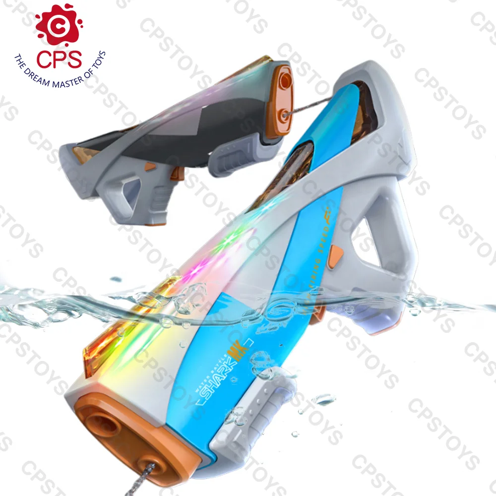 CPS Electric Water Gun for Adults Powerful Automatic Water Gun Light-up Toy Outdoor Summer Toys for Kids