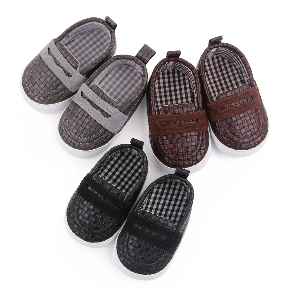 High Quality Soft Sole British Style Solid Color Boys' Moccasins details