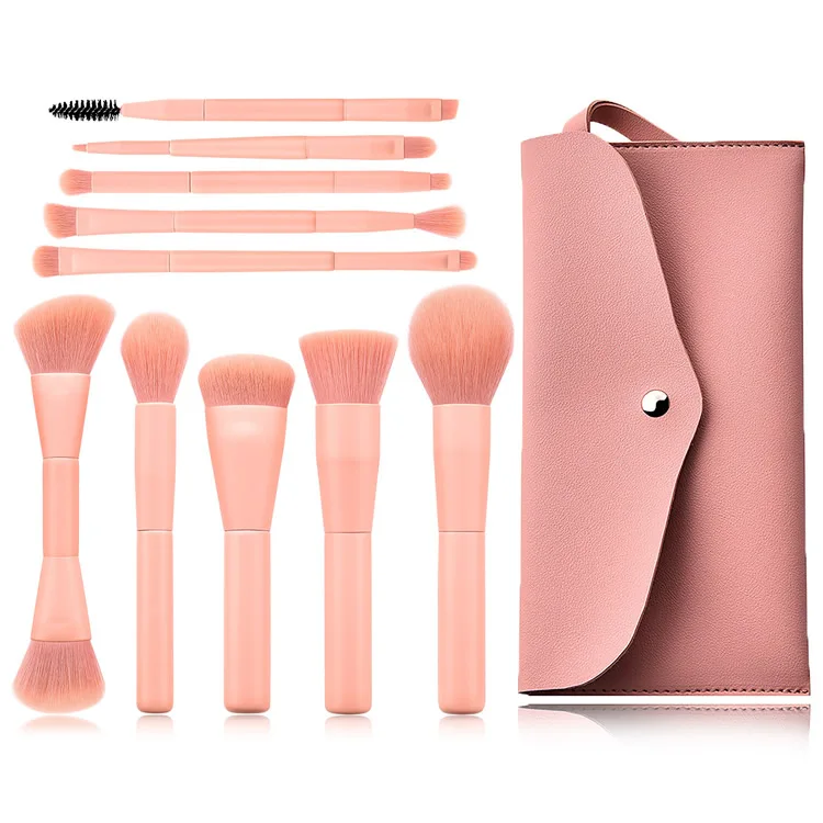 Sweet Pink 10 PCs Set Make up brush Makeup brushes Professional Foundation Eye shadow Wholesale Make