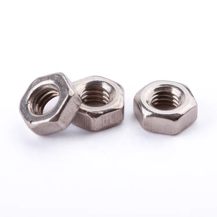 Hot sale DIN 934 stainless steel 304 A2-50 A2-70 M2-M12 hexagon hex nut fastener