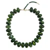 Collana con pendente verde scuro