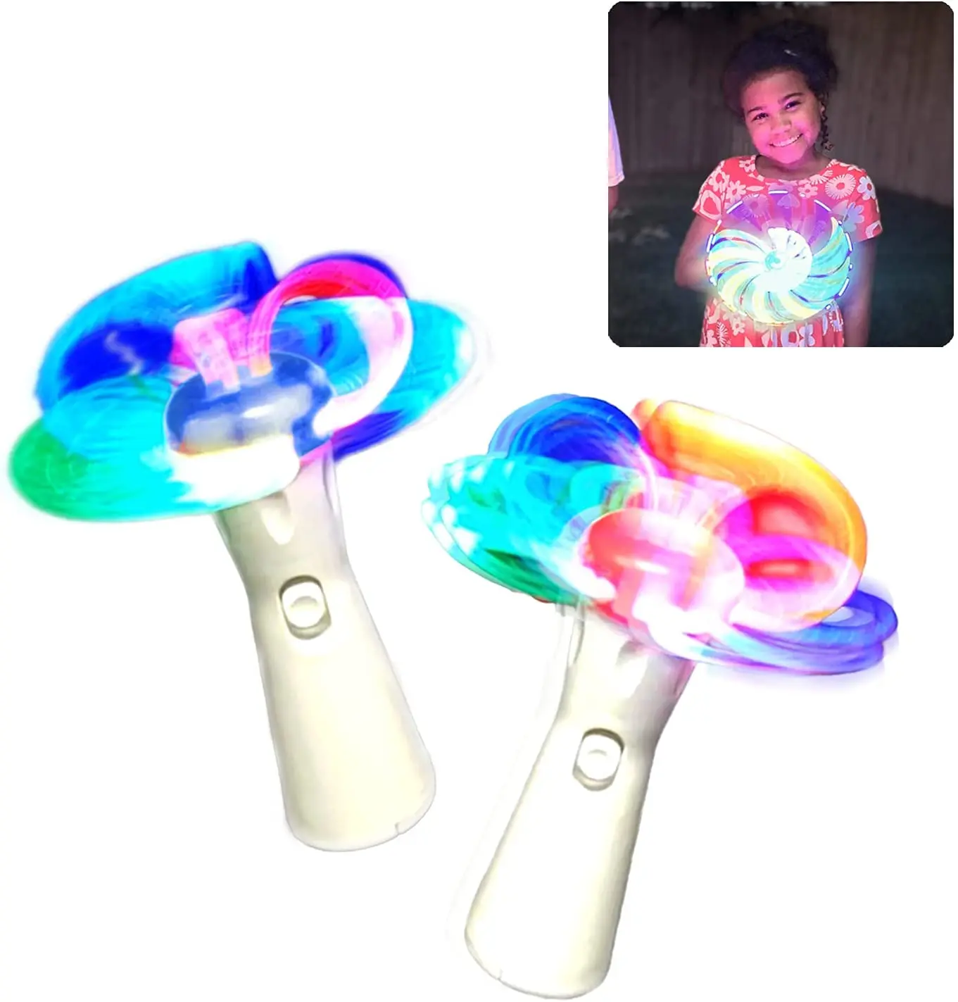 Spinning Light Up Wand | Glowing Multi-color Led Light Spinner In Wild ...