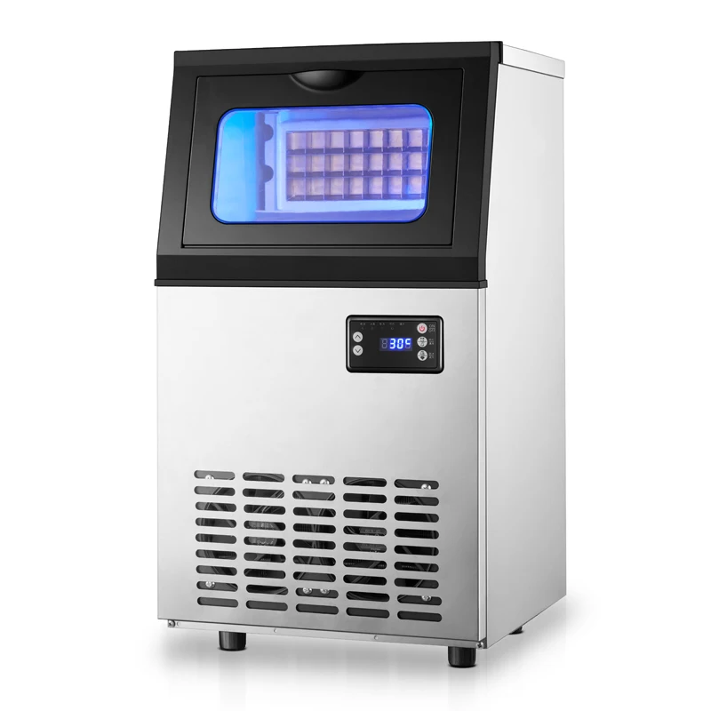 Free Shipping to USA Cheap Price Commercial Ice Maker Stainless Steel Ice Cube Maker Machine Ice Making Machine