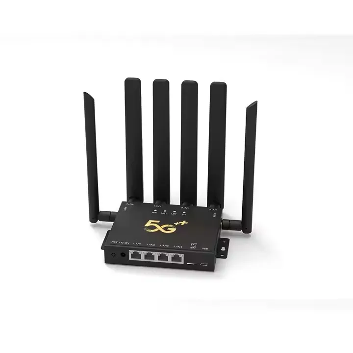 Custom Logo High Performance 4G 5G LTE CPE with SIM Card Slot SDX55 WiFi 6 Modem Router 5G