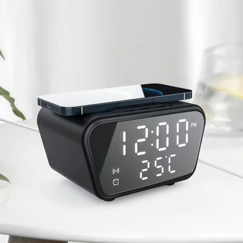 Ghc 15w Multifunctional Alarm Clock Wireless Charger Buy Portable