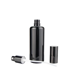 Premium 5 10 15 20 30 50 60 100 g empty cosmetic packaging makeup oil dropper black serum glass bottle with the pipette