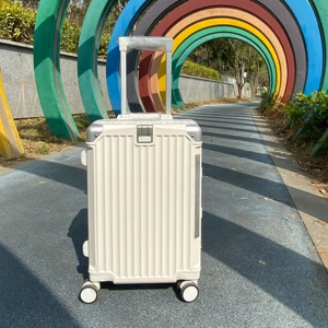 24 Inch Aircraft-grade Composite ABS+PC Trolley Luggage Versatile Combination Trolley Luggage Custom Travel Suitcase for Women