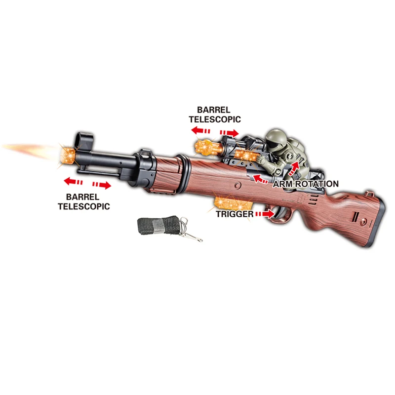 Qs New B/o Barrel Telescopic Light Sound Effect Children Best