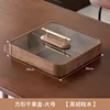 30cm square black walnut dried fruit box